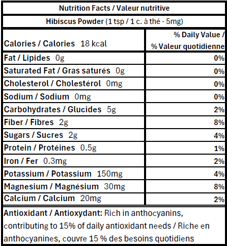 HIBISCUS POWDER - ORGANIC
