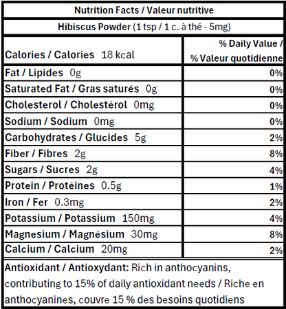 HIBISCUS POWDER - ORGANIC
